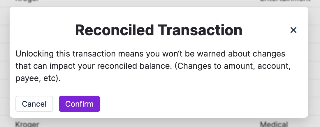 Image of unlock transaction box